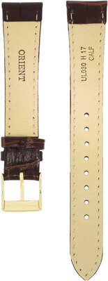bőr óraszíj Orient UL030011G0 17mm (kompatibilis RA-AC00), barna
