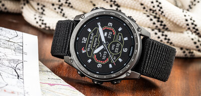 Nylon pánt Ricardo 26mm (pro Garmin Fenix 8/7X/6X (51mm), Tactix aj.), fekete, áthúzható