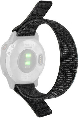 nylon óraszíj Ricardo Cortina 22mm, Black, átfűzős