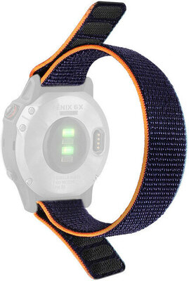 Nylon óraszíj Ricardo Cortina 22mm, Blue, átfűzős