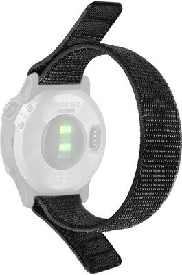 nylon óraszíj Ricardo Cortina 26mm, Black, átfűzős