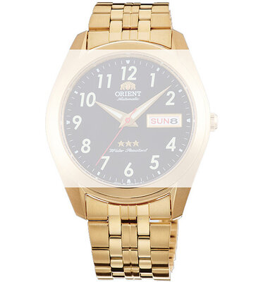 rozsdamentes acél óraszíj Orient KDFJLAA 20mm (kompatibilis RA-AB00), arany