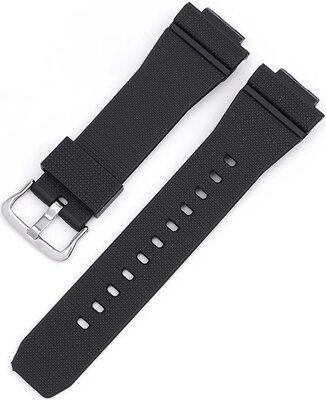 Műanyag óraszíj Ricardo Latisana 16mm (kompatibilis Casio G-Shock GA-2100/GA-2110, DW-5600, GW-6900), fekete