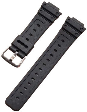 műanyag óraszíj Ricardo Ribolla 16mm (kompatibilis Casio G-Shock GA-2100/GA-2110, DW-5600, GW-6900), Black