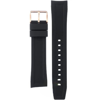Szilikon óraszíj Orient UR003011P9 22mm (kompatibilis RA-AK06), fekete