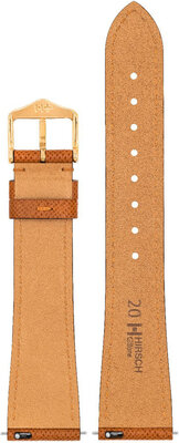 Hirsch Giffone L 01875070-1 bőr szíj, barna, borjúbőr, hossz L, Quick Release