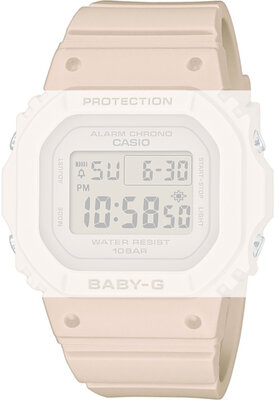 Pánt Casio G-Shockhoz, műanyag, rózsaszín, ezüst csattal (BGD-565-öshöz)