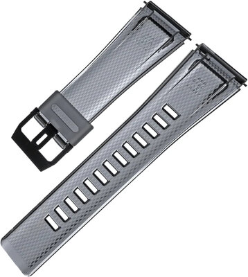 Pánt Casio G-Shockhoz, műanyag, szürke, fekete csattal (GA-2000SKE modellekhez)