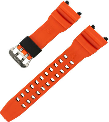 Pánt Casio G-Shock, gyanta, narancssárga, ezüst csattal (GR-B100 modellekhez)