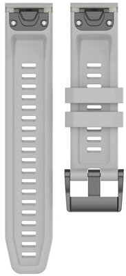Ricardo szilikon szíj 26mm (Garmin Fenix 8/7X/6X (51mm), Tactix stb. részére), szürke, QuickFit