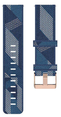 Nylon pánt Ricardo 20mm (pro Garmin Venu, Venu Sq, Venu Sq 2, Venu 2 plus aj.), kék V2, Quick Release
