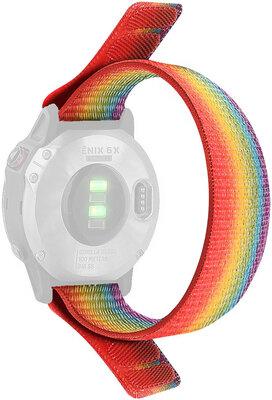 Nylon pánt Ricardo 22mm (pro Garmin Fenix 8/7/6 (47mm), Epix 2 aj.), színes, áthúzható