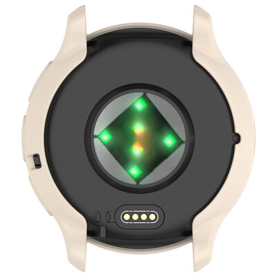 Védő tok (pro Garmin Venu 3S), műanyag, bézs