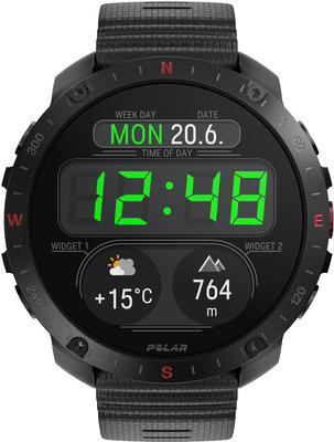 Polar Grit X2 Pro Night Black V1, méret S-L