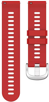 Szilikon óraszíj Ricardo 18mm (kompatibilis Garmin Venu 2S, Vívoactive 4S, Forerunner 265S, Venu 3S stb.), piros, Quick Release