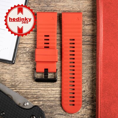Szilikon óraszíj Ricardo Livigno 26mm, Red, QuickFit