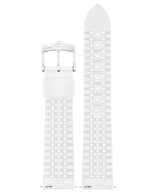 kaucsuk óraszíj Hirsch NYAD M 0920099100-2, fehér, természetes kaucsuk, hossz M, Quick Release