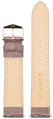Bőr óraszíj Hirsch Duke M 01028137-1, barna, borjúbőr, hossz M, Quick Release