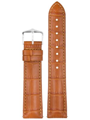 Hirsch Duke S 01028375-1 bőr szíj, barna, borjúbőr, hossz S, Quick Release