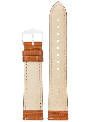 Hirsch Duke S 01028375-1 bőr szíj, barna, borjúbőr, hossz S, Quick Release