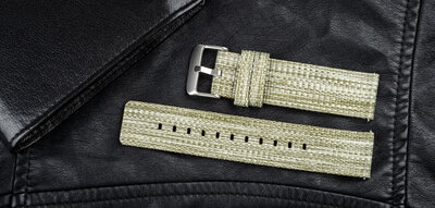 Ricardo nylon szíj 22mm (Garmin Venu 3, Forerunner 265, Vívoactive 4 stb. részére), zöld, Quick Release