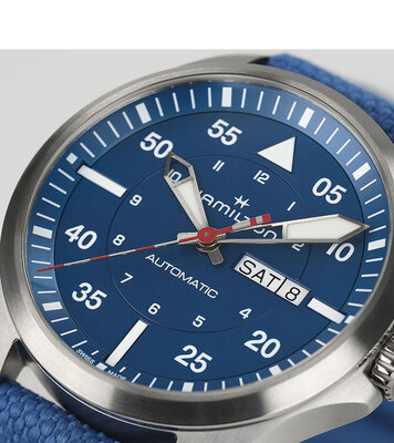 Hamilton Khaki Aviation Pilot Day Date Automatic H64655941 Air-Glaciers Special Edition (+ pótszíj)