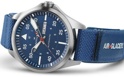 Hamilton Khaki Aviation Pilot Day Date Automatic H64655941 Air-Glaciers Special Edition (+ pótszíj)