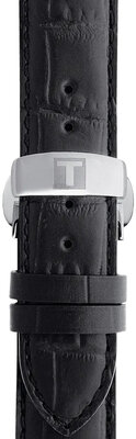 Bőr óraszíj Tissot T852.013.405 19mm, fekete, Quick Release
