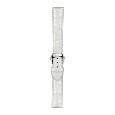 Bőrszíj Tissot T852.036.795 16mm, fehér, Quick Release