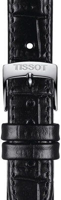 Bőr óraszíj Tissot T852.043.622 15mm, fekete