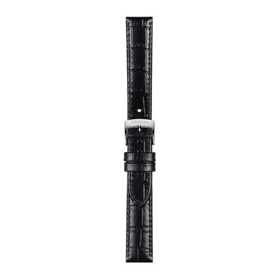 Bőr óraszíj Tissot T852.043.622 15mm, fekete