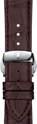 Bőrszíj Tissot T852.045.399 21mm, barna, Quick Release