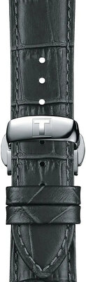 Bőrszíj Tissot T852.045.750 21mm, szürke, Quick Release
