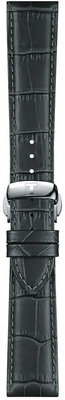 Bőr óraszíj Tissot T852.045.750 21mm, szürke, Quick Release