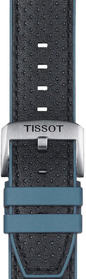 Bőrszíj Tissot T852.046.785 22mm, fekete, Quick Release