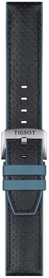 Bőr óraszíj Tissot T852.046.785 22mm, fekete, Quick Release
