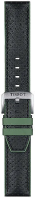 Bőr óraszíj Tissot T852.046.787 22mm, fekete, Quick Release