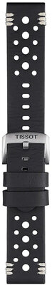 Bőrszíj Tissot T852.046.810 22mm, fekete, Quick Release