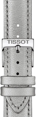 Bőrszíj Tissot T852.047.129 16mm, ezüst, Quick Release