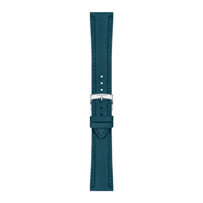 Bőr óraszíj Tissot T852.048.227 21mm, kék, Quick Release