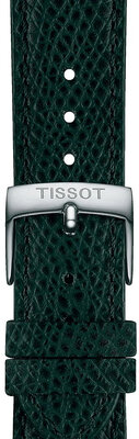 Bőrszíj Tissot T852.049.061 18mm, zöld, Quick Release
