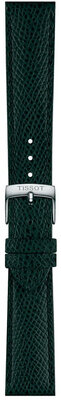 Bőrszíj Tissot T852.049.061 18mm, zöld, Quick Release