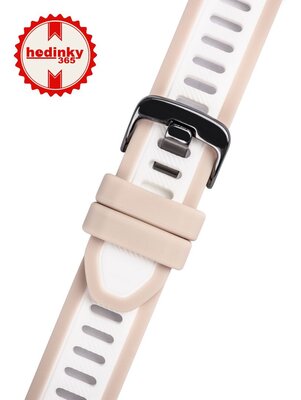 Szilikon óraszíj Ricardo Bormio 18mm, Beige, Quick Release