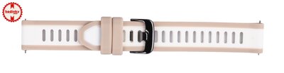 Szilikon óraszíj Ricardo Bormio 18mm, Beige, Quick Release