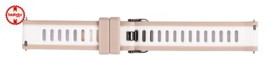 Szilikon óraszíj Ricardo Bormio 18mm, Beige, Quick Release