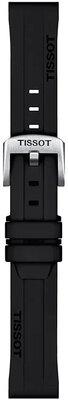 Szilikon pánt Tissot T852.047.455 18mm, fekete, Quick Release