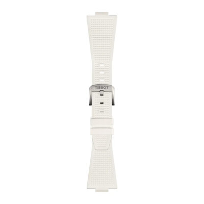 Szilikon óraszíj Tissot T852.048.463 (kompatibilis model Tissot PRX 40mm), fehér