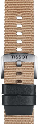 Textil pánt Tissot T852.046.752 22mm, bézs, Quick Release