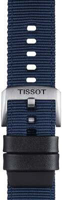 Textil pánt Tissot T852.046.754 22mm, kék, Quick Release