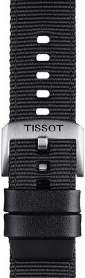 Textil pánt Tissot T852.046.769 22mm, fekete, Quick Release